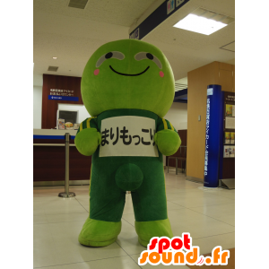 Marimokkori mascota, hombre verde sonriente - MASFR25149 - Yuru-Chara mascotas japonesas