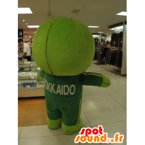 Marimokkori mascot, green man smiling - MASFR25149 - Yuru-Chara Japanese mascots