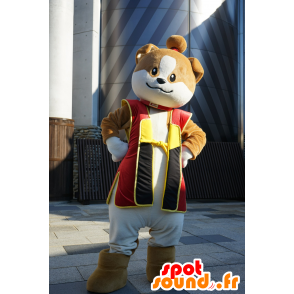 Brown and white dog mascot, held in Imperial - MASFR25151 - Yuru-Chara Japanese mascots