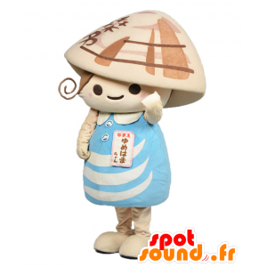 Mascot Yumehama-chan, asiatisk jente med fletter - MASFR25154 - Yuru-Chara japanske Mascots