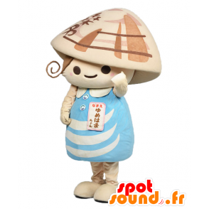 Mascotte d'Yumehama-chan, fillette asiatique, avec des tresses - MASFR25154 - Mascottes Yuru-Chara Japonaises