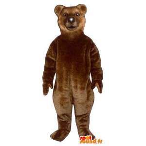Mascotte d'ours brun très réaliste. Déguisement d'ours marron - MASFR006734 - Mascotte d'ours