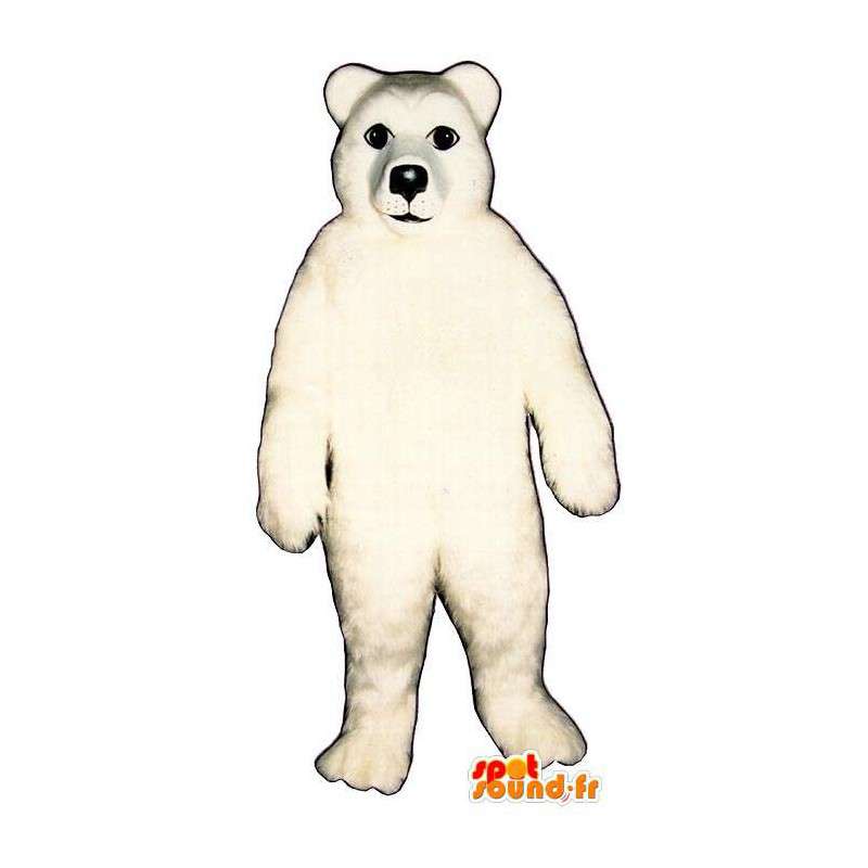 Mascotte d'ours polaire très réaliste - MASFR006735 - Mascotte d'ours