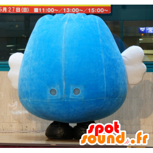 Gozuccho mascot, big blue bird, white and yellow - MASFR25176 - Yuru-Chara Japanese mascots