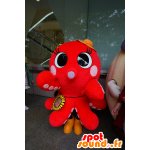 Mascot Takomi-chan, pulpo, pulpo rojo, gigante - MASFR25180 - Yuru-Chara mascotas japonesas