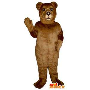 Mascotte d'ours brun très réaliste. Déguisement d'ours marron - MASFR006737 - Mascotte d'ours