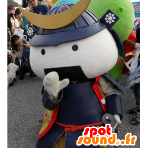 Mascotte de Musubimaru, de guerrier avec un casque et une armure - MASFR25181 - Mascottes Yuru-Chara Japonaises