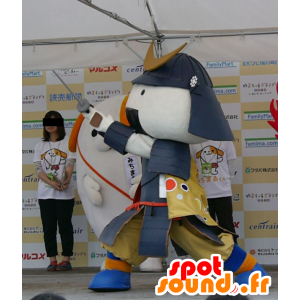 Mascot Musubimaru, soturi kypärä ja haarniska - MASFR25181 - Mascottes Yuru-Chara Japonaises
