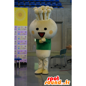 Beige rabbit mascot, cheerful and endearing - MASFR25185 - Yuru-Chara Japanese mascots
