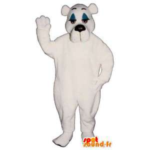 Mascot white teddy bear - MASFR006739 - Bear mascot