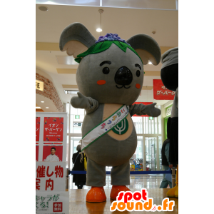 Maskot šedá koala, béžová a oranžová, velmi realistické a roztomilý - MASFR25192 - Yuru-Chara japonské Maskoti