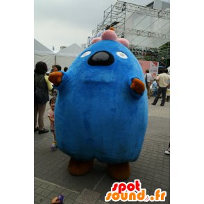 Mascot Ikube, monstro azul, gigante, gordo - MASFR25193 - Yuru-Chara Mascotes japoneses