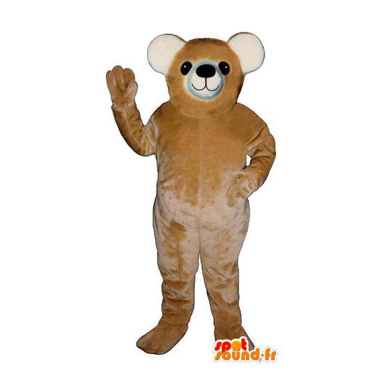 Mascotte de nounours beige - Toutes tailles - MASFR006740 - Mascotte d'ours