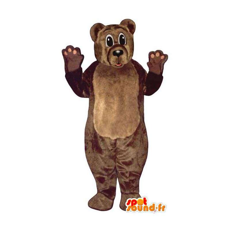 Mascot teddy bear, brown - MASFR006741 - Bear mascot