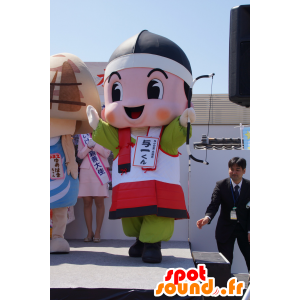 Boy Maskottchen, Bogenschießen, farbigen Kleid, mit einem Bogen - MASFR25203 - Yuru-Chara japanischen Maskottchen