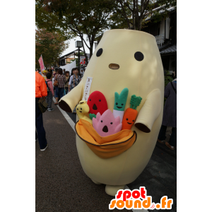 Mascot Aisai-san, banana, man carrying vegetables - MASFR25206 - Yuru-Chara Japanese mascots