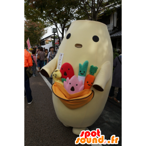 Mascot Aisai-san, banana, homem carregando vegetais - MASFR25206 - Yuru-Chara Mascotes japoneses