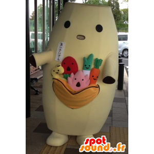 Mascot Aisai-san, plátano, vegetales hombre que lleva - MASFR25206 - Yuru-Chara mascotas japonesas