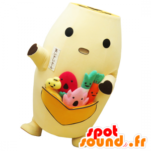 Mascot Aisai-san, banana, man carrying vegetables - MASFR25206 - Yuru-Chara Japanese mascots