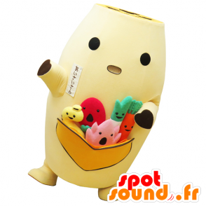 Mascot Aisai-san, plátano, vegetales hombre que lleva - MASFR25206 - Yuru-Chara mascotas japonesas