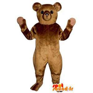 Brown mascota del oso de peluche - todos los tamaños - MASFR006743 - Oso mascota