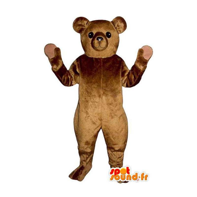Brown mascota del oso de peluche - todos los tamaños - MASFR006743 - Oso mascota