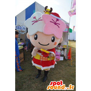 Angel Mascot, kleurrijke fee met vleugels en een jurk - MASFR25208 - Yuru-Chara Japanse Mascottes