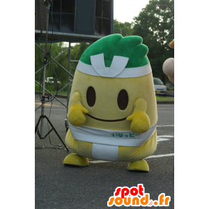 Mascot Inappy, o homem amarelo e verde, sumo colorido - MASFR25209 - Yuru-Chara Mascotes japoneses