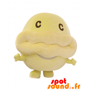 CAFKA-kun mascotte, pesce giallo, gigante e divertente - MASFR25210 - Yuru-Chara mascotte giapponese