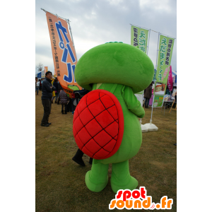 Kaparu mascotte, la tartaruga verde, giallo e rosso - MASFR25214 - Yuru-Chara mascotte giapponese