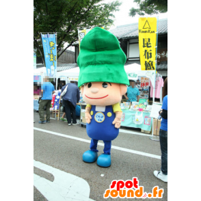 Kelp-kun mascot, pixie, with a green cap on his head - MASFR25217 - Yuru-Chara Japanese mascots