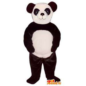 Sort og hvid panda maskot. Panda kostume - Spotsound maskot