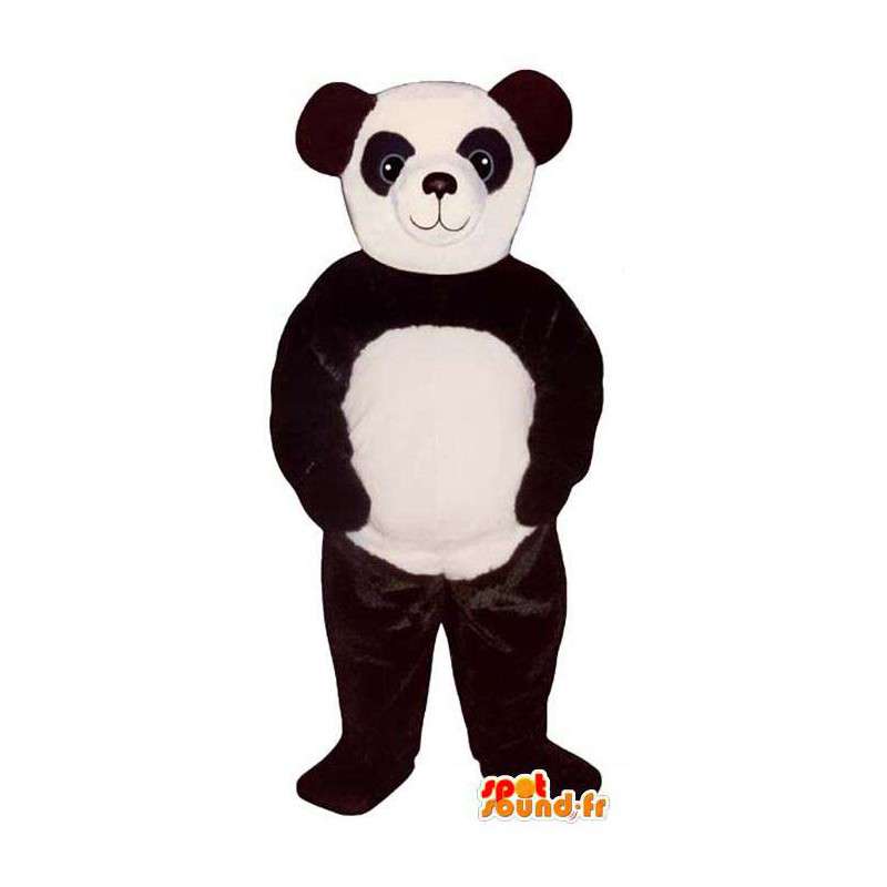 Mascot panda blanco y negro. Panda traje - MASFR006746 - Mascota de los pandas