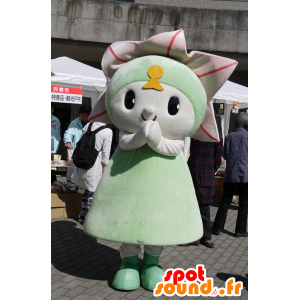 Mascot grønn blomst, rosa og rødt, gigantiske - MASFR25224 - Yuru-Chara japanske Mascots