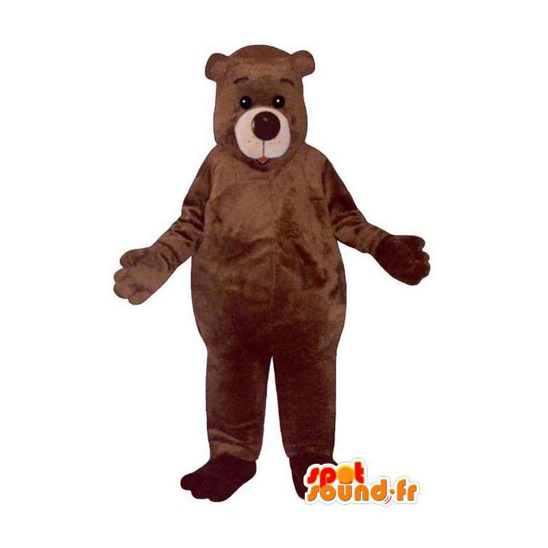 Bruine teddy mascotte. Brown Bear Suit - MASFR006747 - Bear Mascot