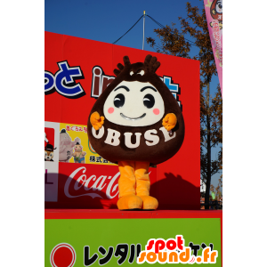 2 mascotte marrone e bianco della città di Obuse - MASFR25232 - Yuru-Chara mascotte giapponese