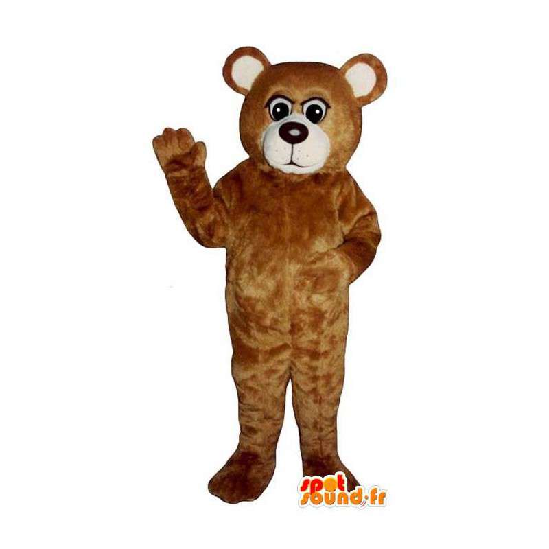 Brun bjørnemaskot, plys - Spotsound maskot kostume