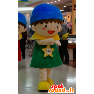Noddy mascotte, kleurrijke en glimlachende jongen - MASFR25240 - Yuru-Chara Japanse Mascottes