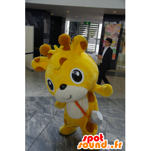 Girafa mascote do cão amarelo e marrom - MASFR25242 - Yuru-Chara Mascotes japoneses