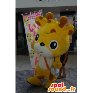 Gelbe und braune Hund Maskottchen Giraffe - MASFR25242 - Yuru-Chara japanischen Maskottchen