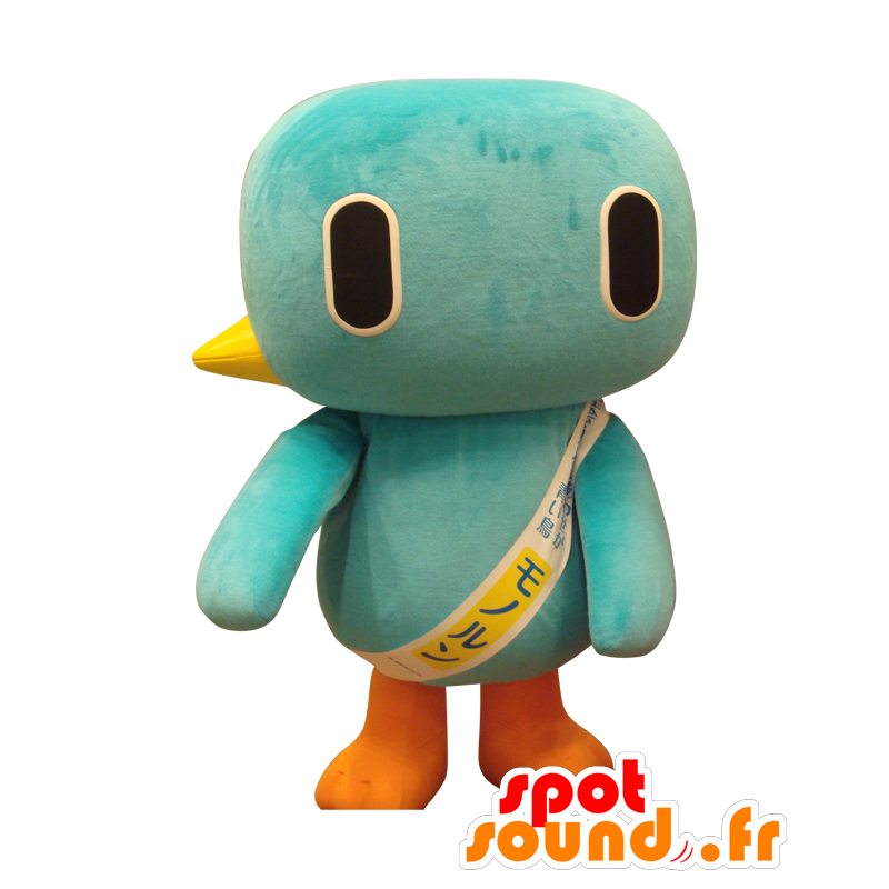 Mascot Monorun, Bluebird, oranssi ja keltainen, jättiläinen - MASFR25245 - Mascottes Yuru-Chara Japonaises