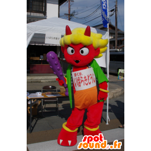 Mascot Ibaraki Douji, rød djevel med horn - MASFR25257 - Yuru-Chara japanske Mascots