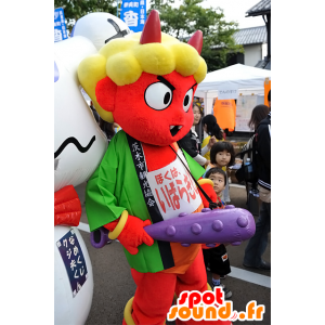 Mascot Ibaraki Douji, rød djevel med horn - MASFR25257 - Yuru-Chara japanske Mascots