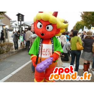 Mascotte Ibaraki Douji, red devil with horns - MASFR25257 - Yuru-Chara Japanese mascots