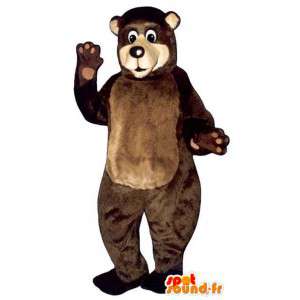 Mascote grande urso marrom realista - MASFR006752 - mascote do urso