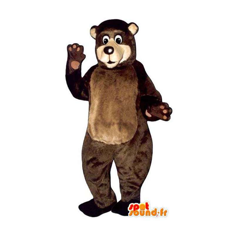 Mascotte de gros ours marron très réaliste - MASFR006752 - Mascotte d'ours