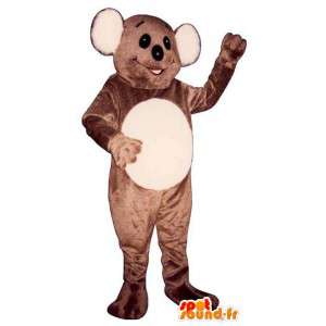 Mascot bruine en witte koala - MASFR006753 - Koala Mascottes