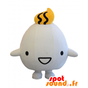 Mascot Myuu-kun, white guy, round, plump and cute - MASFR25276 - Yuru-Chara Japanese mascots