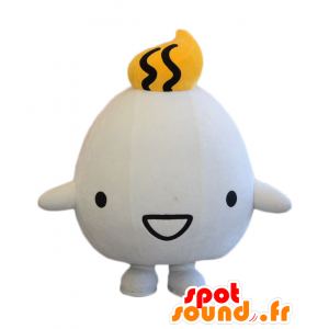 Mascot Myuu-kun, blanke man en rond, mollig en schattig - MASFR25276 - Yuru-Chara Japanse Mascottes