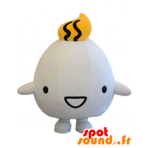 Mascot Myuu-kun, white guy, round, plump and cute - MASFR25276 - Yuru-Chara Japanese mascots